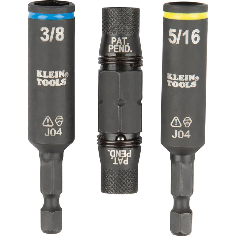 Klein Tools 32500HDRT KNECT Ratcheting Screwdriver, Multi-Bit Screwdriver / Nut Driver, Impact Rated 11-in-1 Tool with Phillips, Slotted, Square and Torx Tips Ratcheting Handle