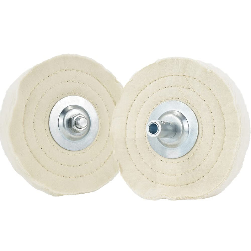 Bench Grinder Arbor Washer/Flange 1set OD2-1/10'' x ID 1/2'' & 1set OD3-1/10'' x ID 5/8'' for Grinding/Wire Wheel,2 Sets