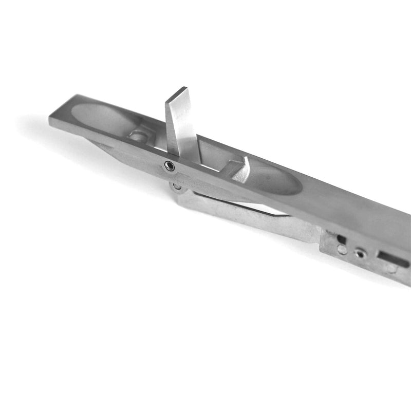 TOGU 8" Solid Stainless Steel Lever Action Flush Bolt,Concealed Security Door Lock for Composite/French/Wood/Double Sides/Dummy Doors,Brush Stainless Steel Finish