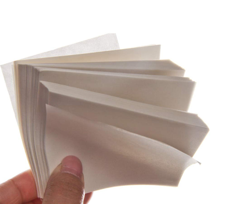 Weighing Paper 500pcs, 4 x 4 Inches Laboratory Sample Weighing Paper, Non-Stick Non-Absorbing, High-Gloss for Scale Measurement Samples Transfer 4 x 4 Inch -500sheet