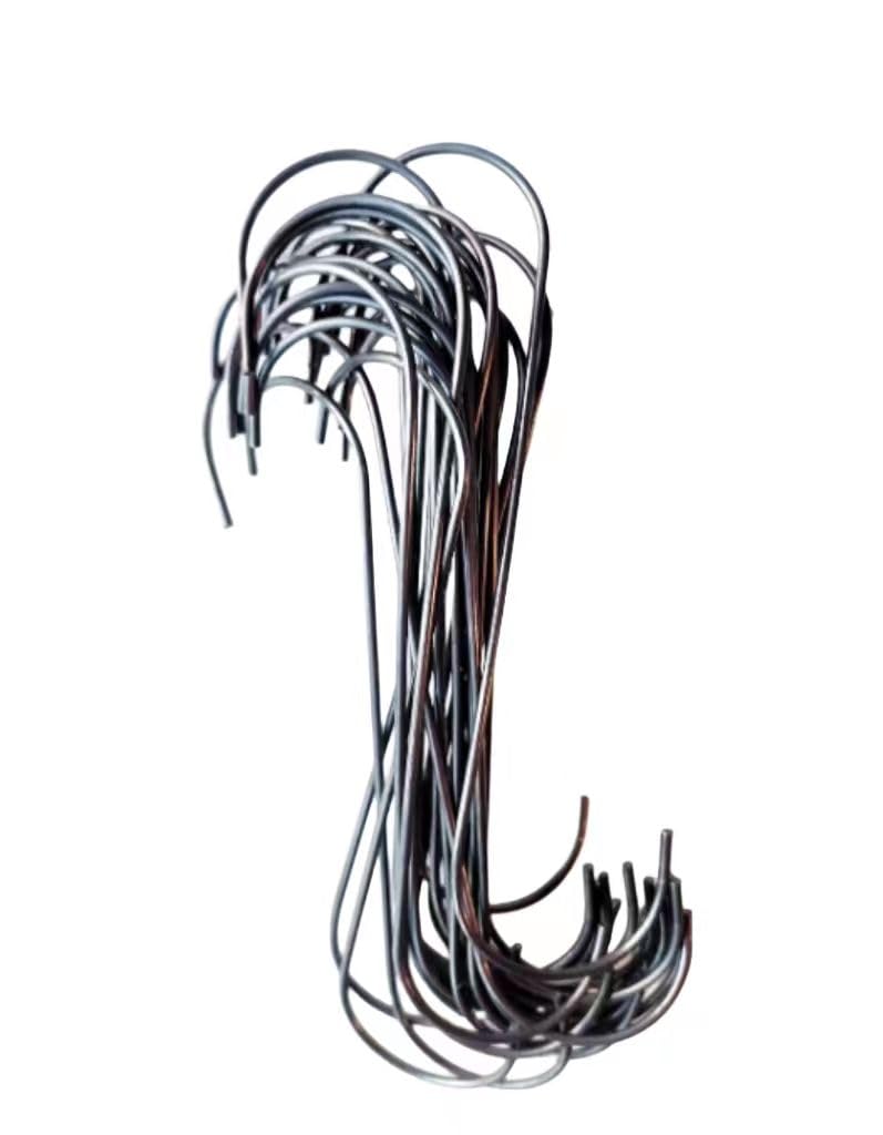60 PCS 6 Inches Long S Hooks - .076 Wire for Paint and Powder Coating Utility,S Shape Long Hooks 60PCS, 6 "S hook