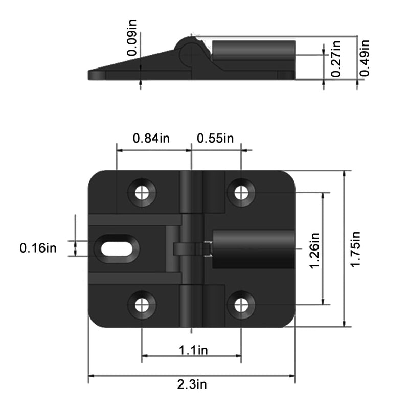 180 Degree Bifold Door Hardware Locking Hinge 90 Degree 4 Pcs | Folding table hinge 180° locking,heavy-duty zinc alloy,black for folding tables and bifold door,Smooth 90° lock,sturdy Black--4