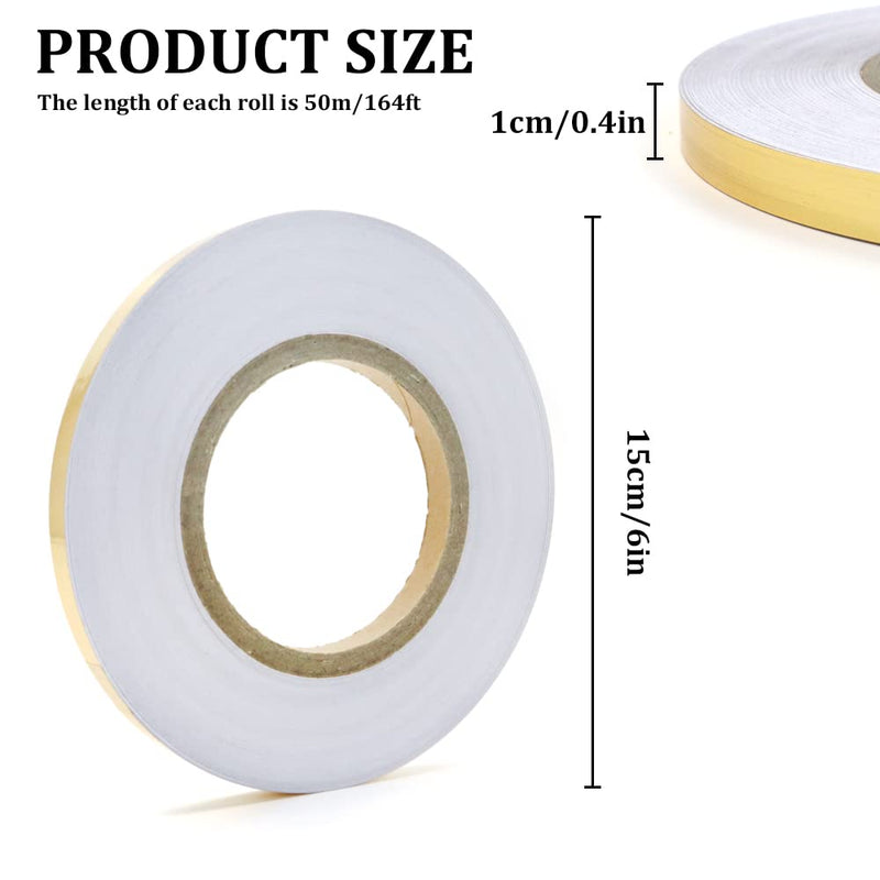 2Pcs 0.4 Inch x 164 Feet Floor Crevice Line Sticker Foil, Waterproof Tile Foil Tape, Self Adhesive Decorative Sealing Caulk Strip for Living Room, Kitchen, Bathroom (Silver) Silver