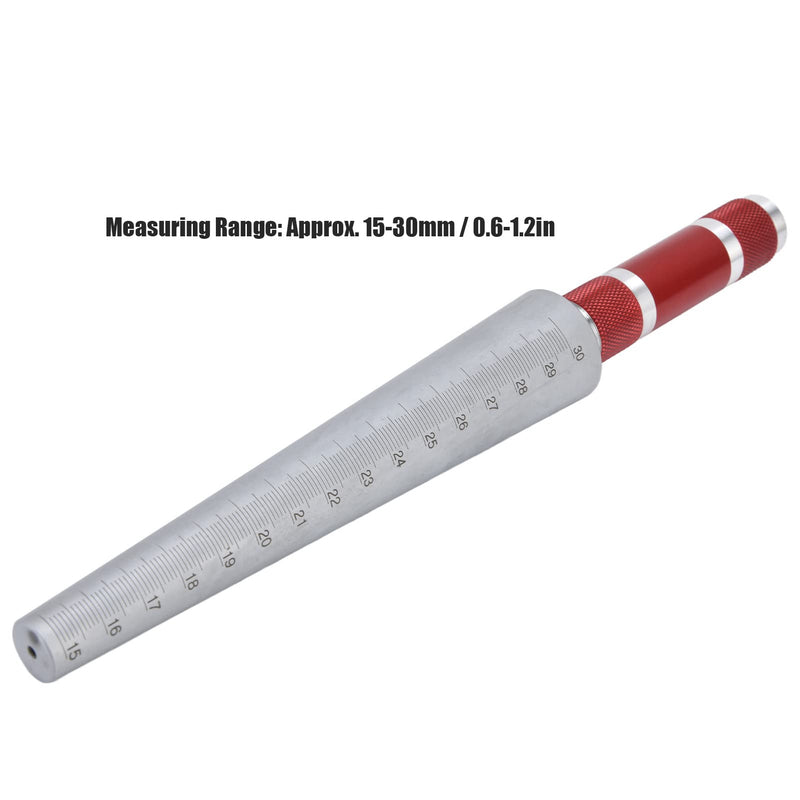 Aperture Gauge Conical Feeler Ruler Stainless Steel Inner Diameter Measuring Tool Tapered Ruler Digital Aperture Gauge 15‑30mm