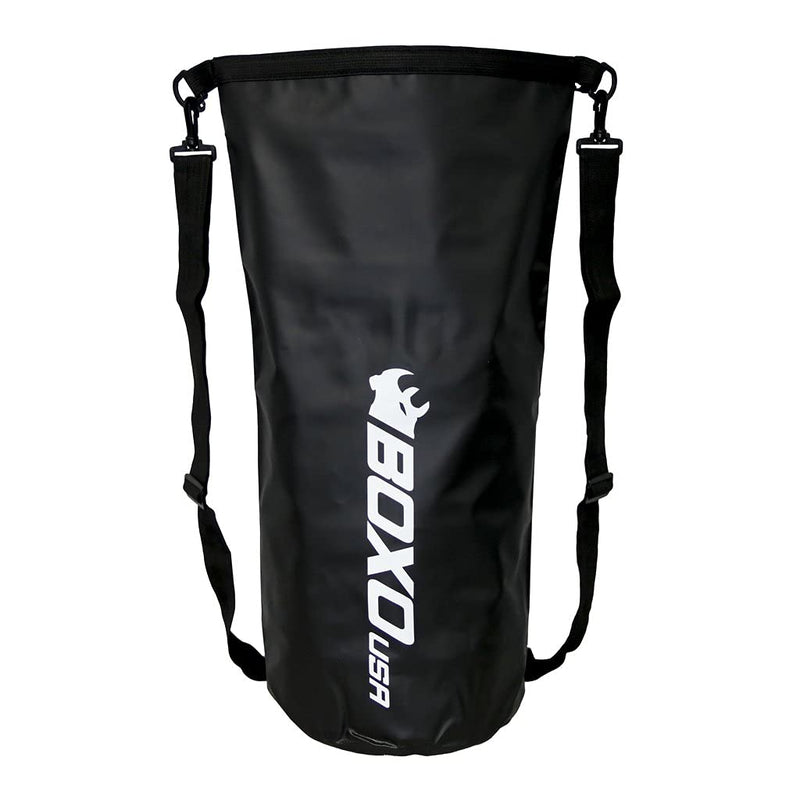 BOXO USA Waterproof Dry Bag - Keeps GearTools Dry - Lightweight 20L Storage, BLACK