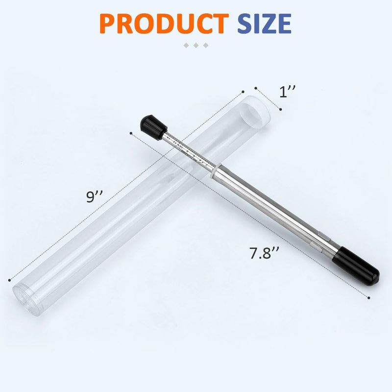 Door Pressure Gauge 0-35 Lbs with Plastic Protective Tube，Door Testing Tool That Meets ADA Requirements