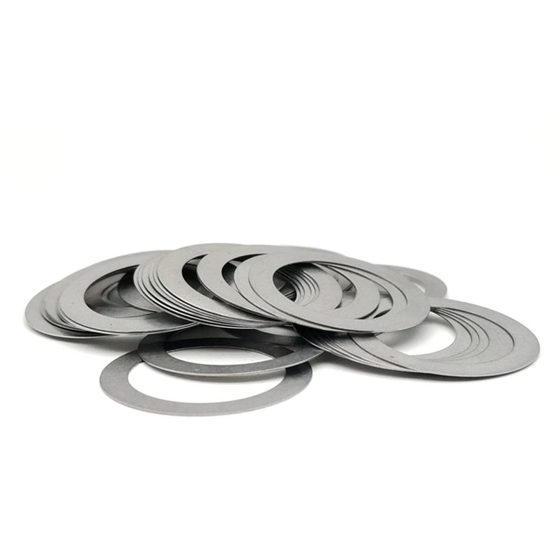 KALESYUJIN-600PCS M3-M18-0.2Metal Shim Washers Ultrathin Gasket Thin Flat Washer Stainless Steel…
