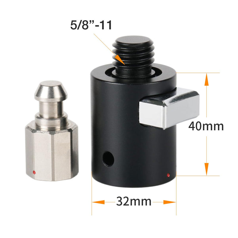 Quick Release Aluminum Adapter, Quick Adapter For GNSS Surveying, Quick Release Adapter for GPS Surveying (QAR02)