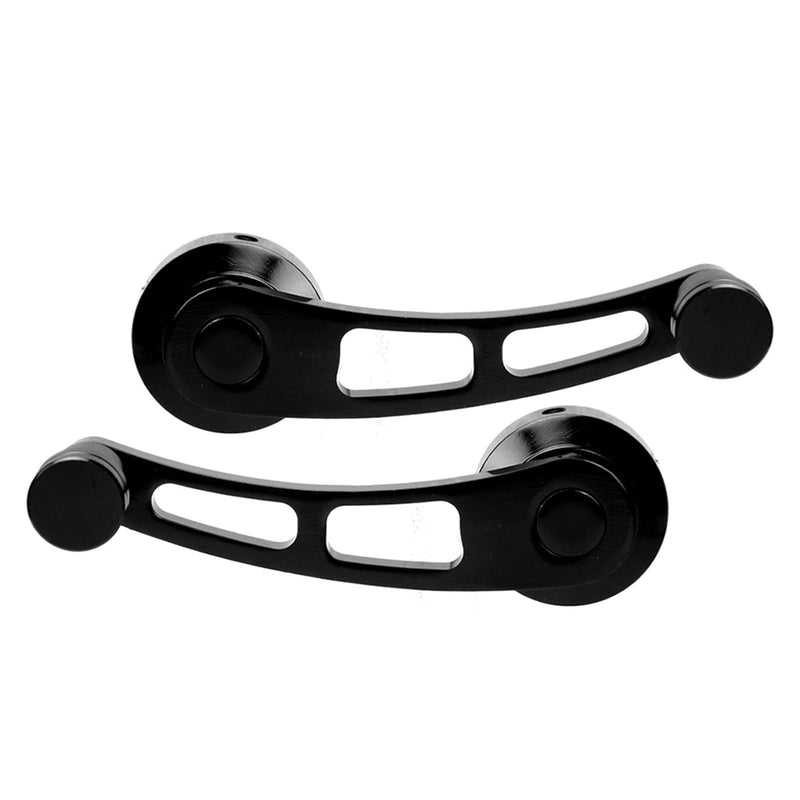 Window Crank Handle,Window Crank Handle Replacement,Alloy Winder Riser for Classic Car (Black) Black
