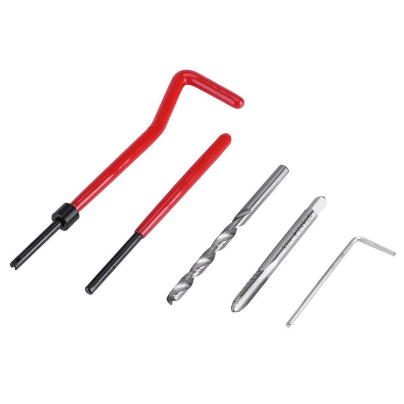 Rocaris 30 Pcs Thread Repair Kit, M6 x 1mm Thread Repair Insert Kit Compatible Hand Tool Set for Auto Repairing