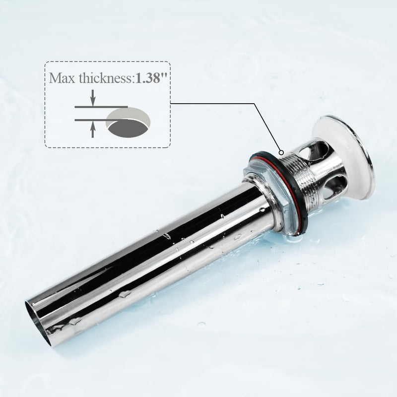 WiseWater 2 Pack Grid Bathroom Sink Drain with Overflow, 1-1/2 Inch Stainless Steel Grid Drain Strainer Assembly, CUPC Certified Replacement Kit Short-Honeycomb grid