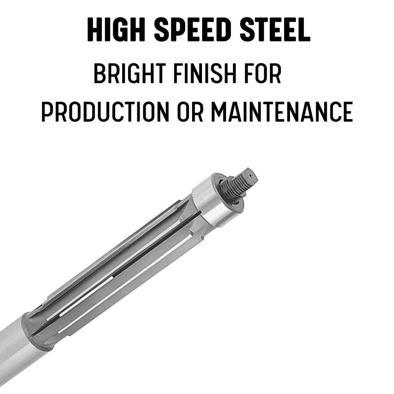 Drill America 7/8" High Speed Steel Straight Shank Machine Expansion Reamer, DWR Series 7/8"