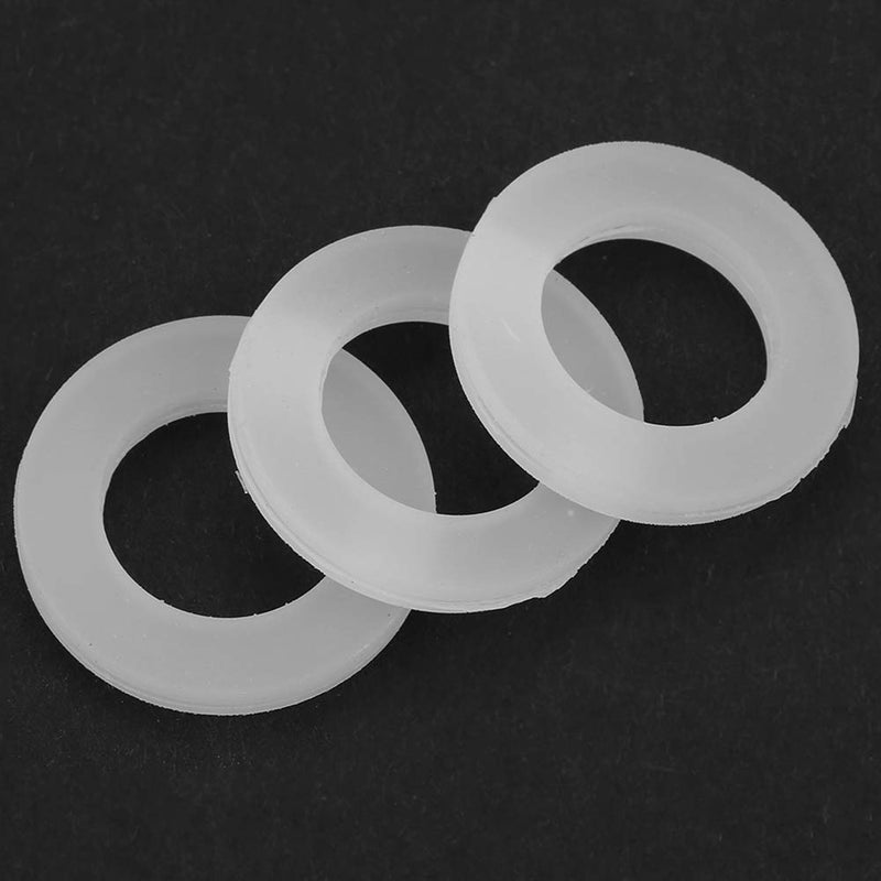 12PCS Silicone Gaskets Flat Washers Rubber O Ring Sealing Washers Assortment Kit for Sealing Faucet Pipe Water Tap Bellows Hoses (1/2") 1/2"