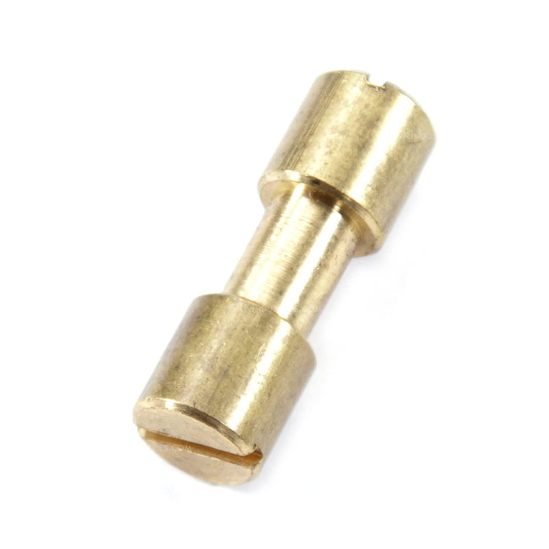 Corby Bolt Fasteners (10 Pack) with Step Drill for DIY Handles & Knife Handle Repair - USA Size (0.312 x 0.218 x 0.96 Inch) - (Brass) - for Full Tang Fixed Blade Knives Corby Bolt (0.312 x 0.218 x 0.96 Inch) (10 Pack)(Brass) + (1)(Step Drill)