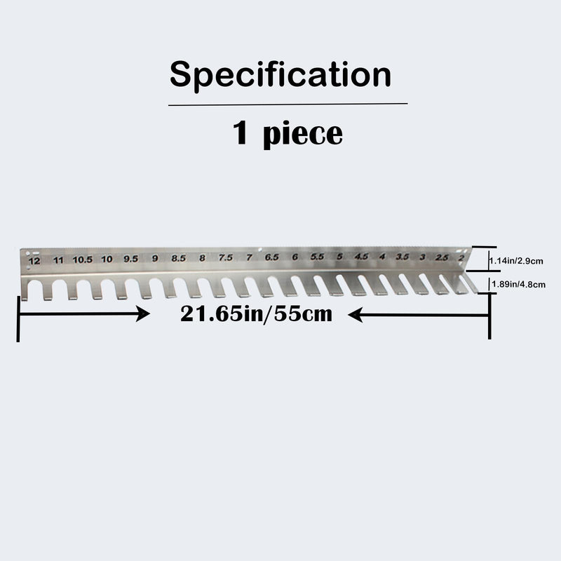 304 Stainless Steel Rack Wall Hanging Frame Intubation Supplies Equipment Rack (21.65 inch(2.0-12)) 21.65 inch(2.0-12)