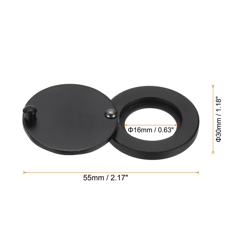 PATIKIL 5/8" Peephole Cover,Rotating Door Viewer Peephole Privacy Cover with Self-Adhesive Tool for Home Security Apartment Hotel,Matt Black 5/8" Matt Black