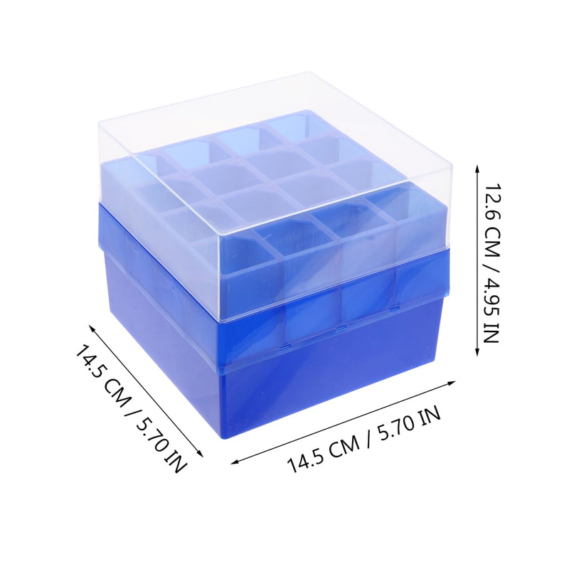ULTECHNOVO 50Ml Centrifuge Tube Freezer Storage Box with Transparent Lid - Laboratory Test Tube Rack Holder for Scientific Research and Lab Use Space-Saving Plastic Container