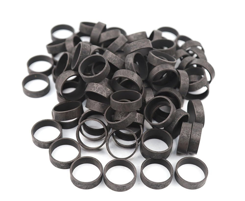 100 Pack Black-Oxidized Premium Quality Copper 3/4 inch PEX Crimp Ring for PEX Pipe Pex Tubing (3/4" 100PCS (BLACK) 100pcs (Black)