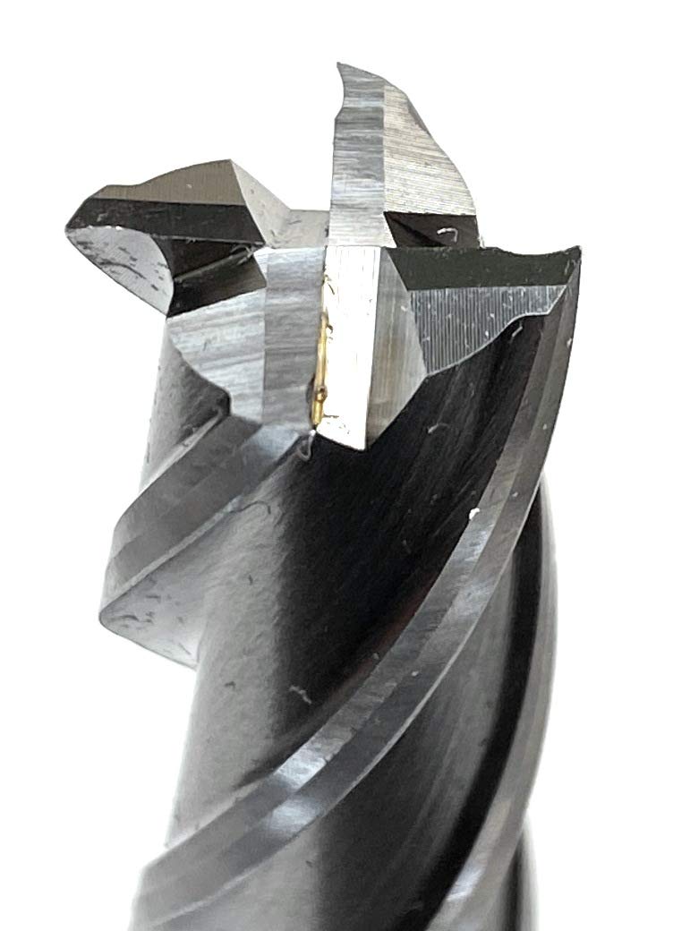 HHIP 5802-0562 4 Flute High Speed Steel Single End Center Cut End Mill, 9/16" x 1/2" 9/16" Dia x 1/2" Shank HSS