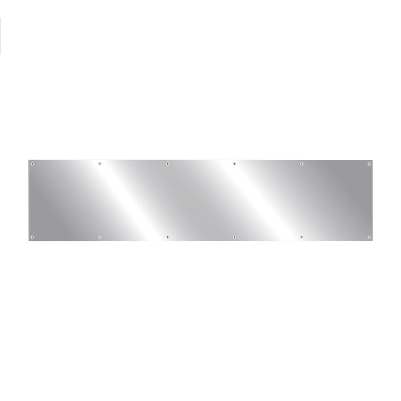 Door Metal Kick Plate 8x30 inches Aluminum Decorative Plates Protector for 32 inches Front Doors, 18 Ga Thickness 8"x 30" (Silver)