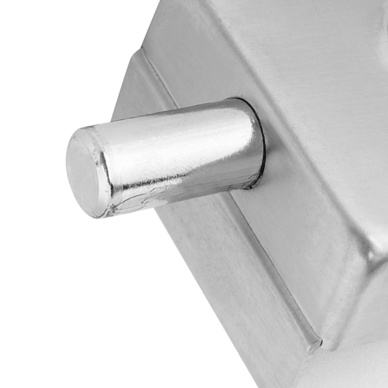 Milltrip 10-12mm Glass Door Lock, Stainless Steel Glass Door Lock Floor Lock Ground Lock for Bathroom Toilet Shop Glass Doors (Brushed)