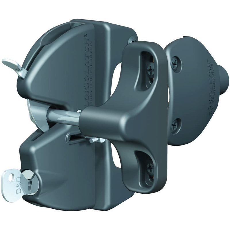 National Hardware N346-201 V6201 LokkLatch in Black, 4-9/16" Updated Packaging
