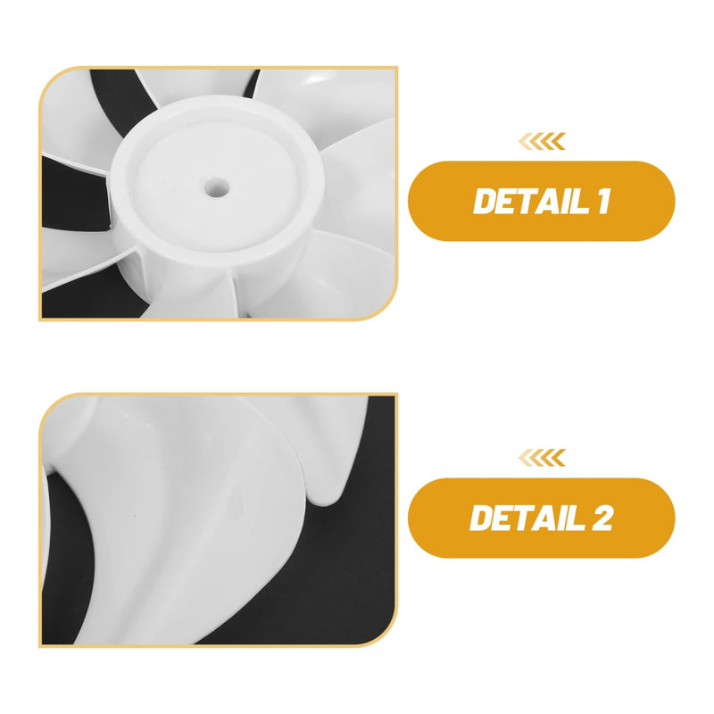 Replacement Air Circulation Fan Blades: 8.3inch 6 Leaves Replacement for Table/Pedestal/Ceiling Fans Broken Replacing - 8mm Hole White