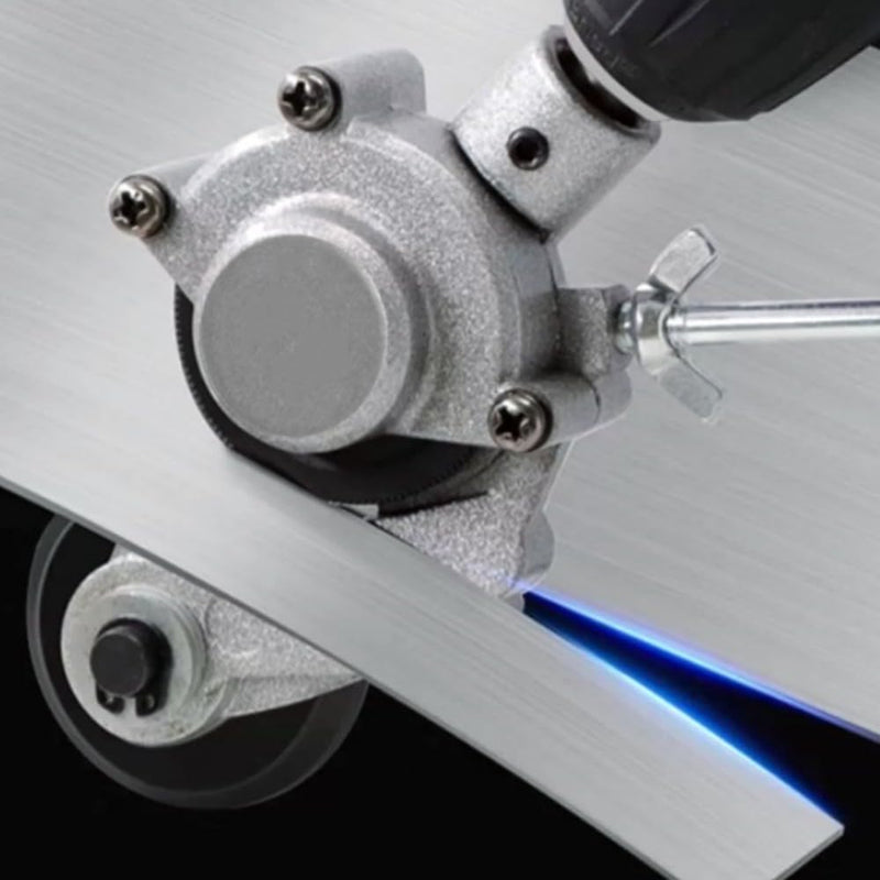 Upgraded Sheet Metal Shear for Efficient 20-30 GA Flat Metal Cutting – Multi-Functional Electric Drill Attachment, Durable Design for DIY Projects & Professional Use.