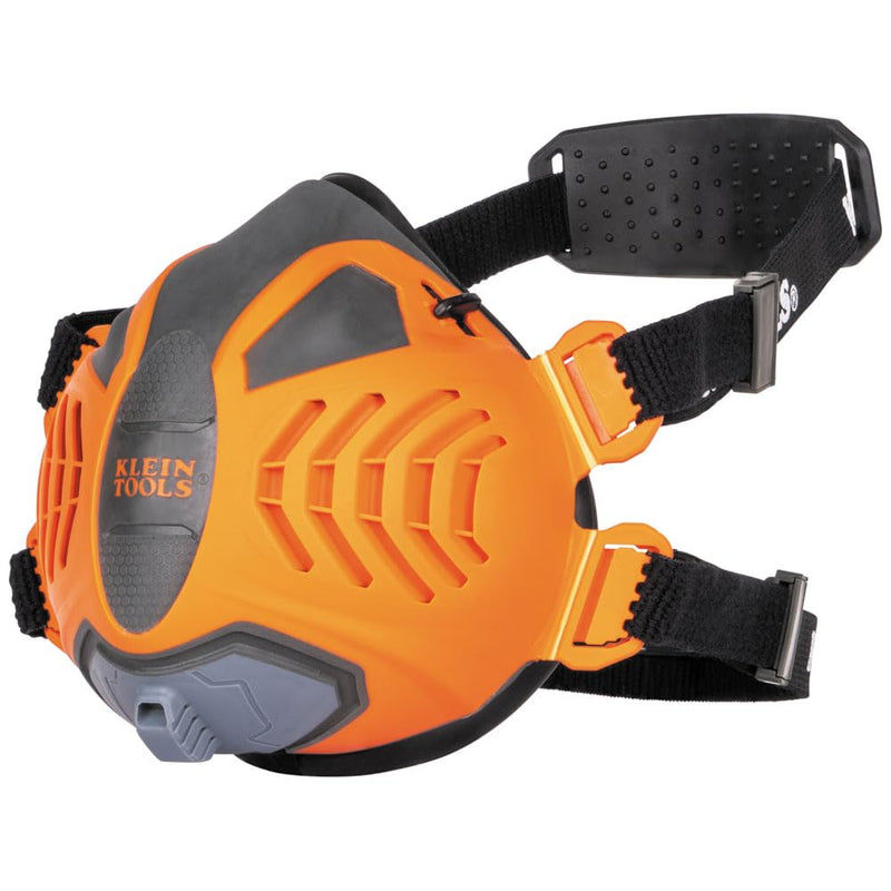 Klein Tools 80180 Reusable P100 Half-Mask Respirator with 4 Replaceable Filters for Dust, Metal Fumes, and Oil Mist, M/L
