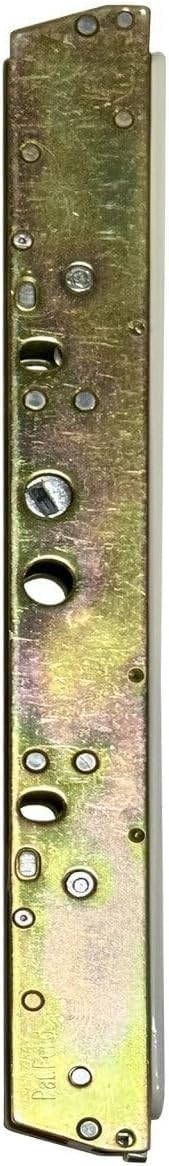 10" Dual Point Mortise Lock Replacement with White Faceplate with 9-7/8" Hole Spacing Alloy Steel - Offset Latch Position - Fix and Repair Door Hardware Locking Mechanism