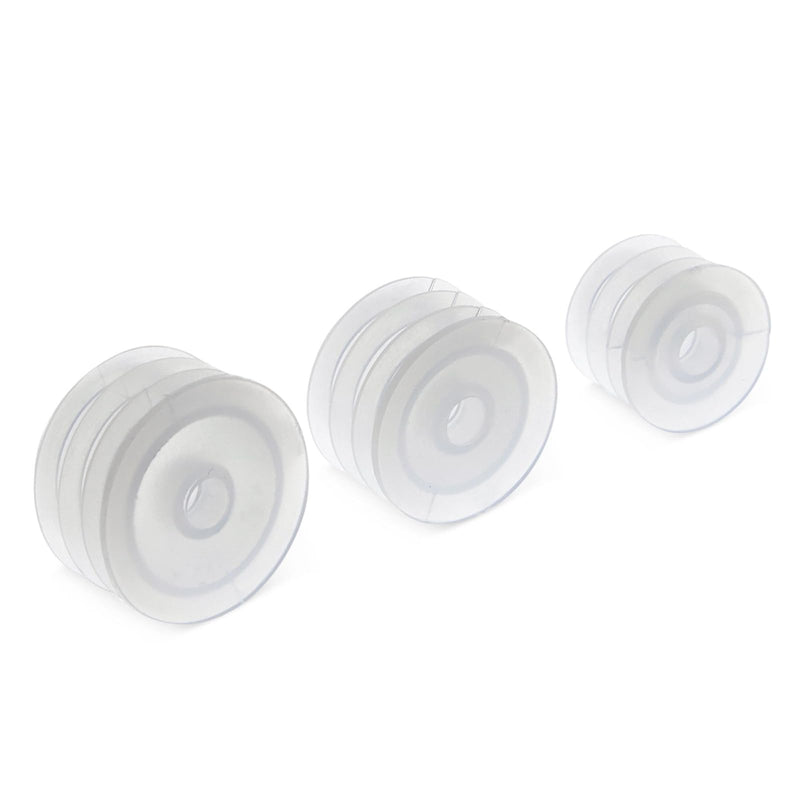 Juvale 45 Pack Press In Medicine Bottle Adapter for Syringe, 3 Sized Medical Dosing Adaptor for Oral Dispensers, Liquid Medication