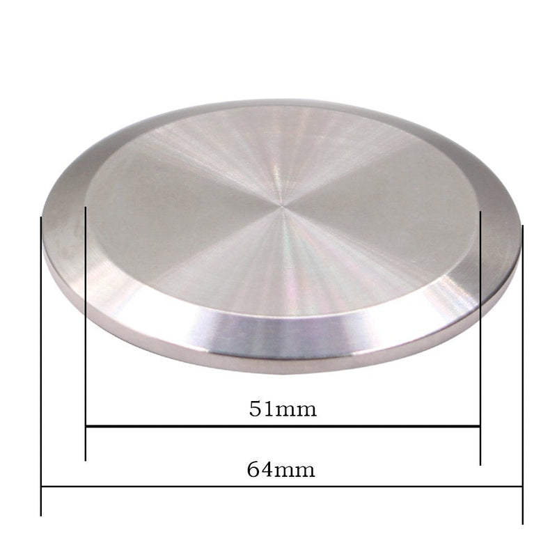 DERNORD Sanitary End Cap fits Tri-Clamp Ferrule Flange Stainless Steel 304 Fitting Clamp (2" (51mm) Tube OD) 2" (51mm) Tube OD