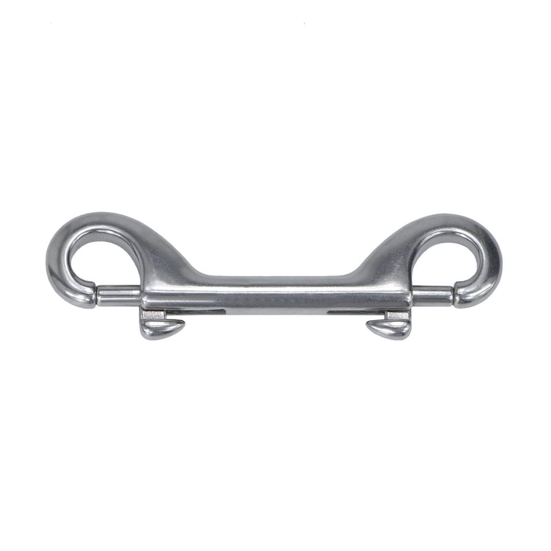 Wontee Double Ended Bolt Snaps 316 Stainless Steel Snap Hooks Spring Hooks for Dog Leads, Keyrings, Pet Food/Water Buckets, Gate Lock, Connecting Chain Link Fence, 3 Packs (4-1/2" (115mm)) 4-1/2" (115mm)