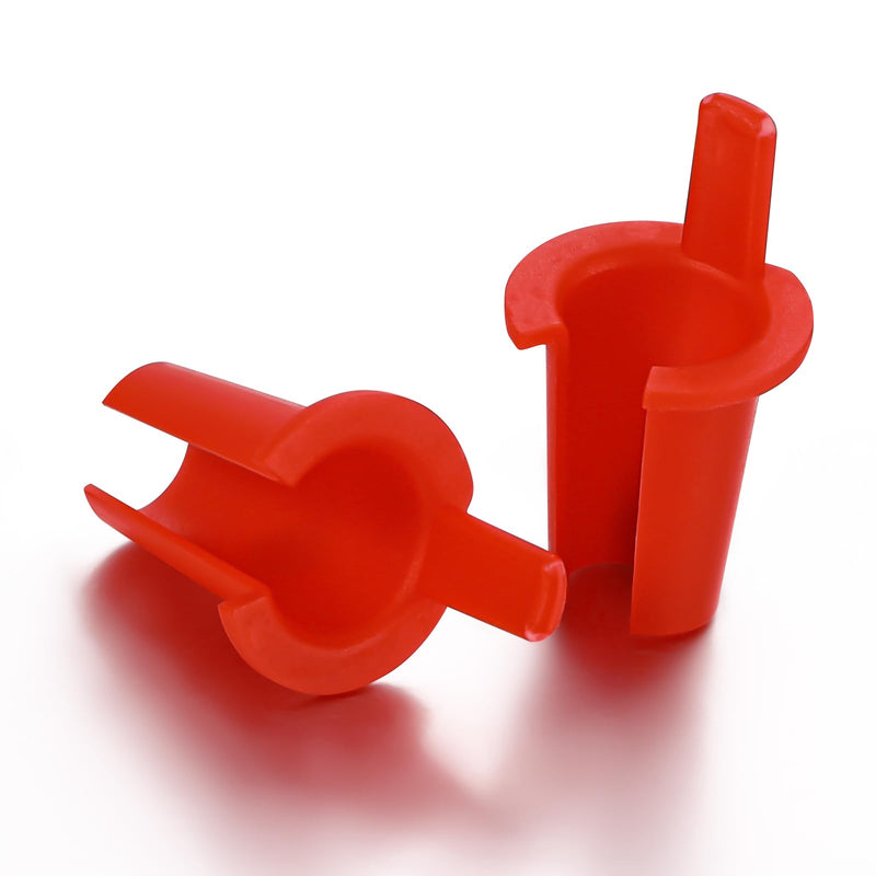 BBTO 200-Pack 5/16 Inch Anti-Short Bushing Electrical Anti Short Bushing Red Head MC/BX Cable bushing for 14/2-12/2 MC Wire