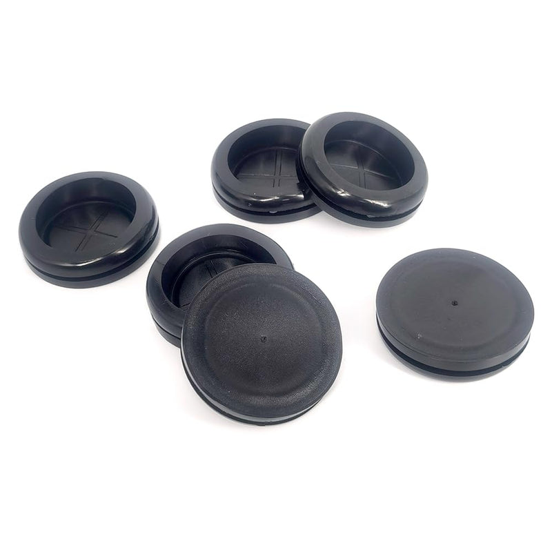 Rubber Grommet, Rubber Grommets for Wiring, 1-1/2" ID, 1-3/4" Drill Hole, Rubber Hole Plugs, Synthetic Wire Grommets Protector, Firewall Plug Grommet - 6 Pack 1-3/4" drill hole, 1-1/2" ID