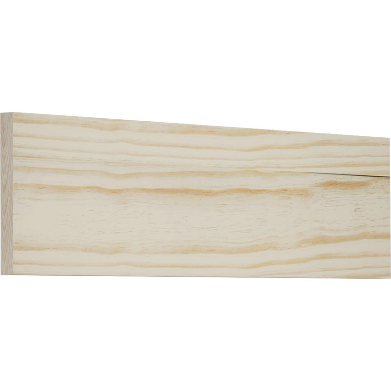 Americraft S4S Flat Trim Moulding, Solid Wood, 7 1/4"H x 3/4"P x 96"L, Stain Grade Pine