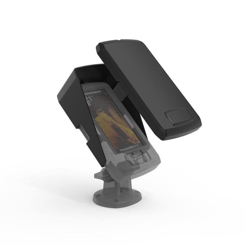 Screen Cover and Sun Visor for Humminbird PiranhaMAX 4 and PiranhaMAX 4 DI, ABS Material, Anti-Glare, Marine Fish Finder Display Shield