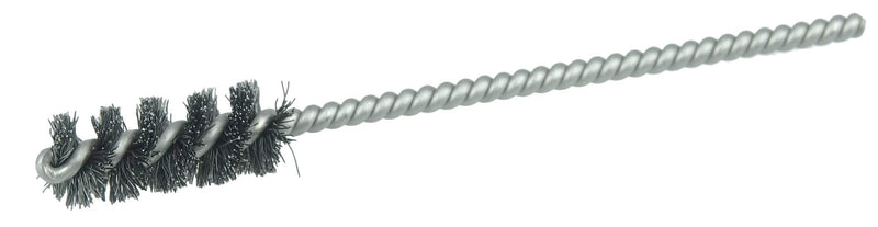 Weiler 21073 3/8" Power Tube Brush, .004" Steel Wire Fill, 1" Brush Length, Made in the USA (Pack of 10) Pack of 10