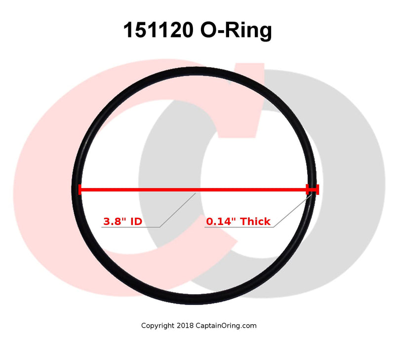Captain O-Ring - Replacement 151120 / W34-OR O-Ring Compatible with Pentek Water Filter Housing (3 Pack) [Also Called 152030, WFAO150, EV3112-40, etc - NewNest Australia