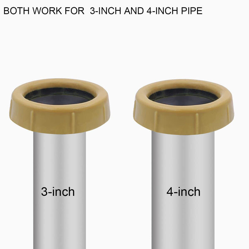 Extra Thick Toilet Wax Ring Kit for Toilet, Toilet Bowl Gasket with Flange and Solid Brass Bolts, Wax Ring for Toilet Seal for 3-Inch or 4-Inch Waste Lines