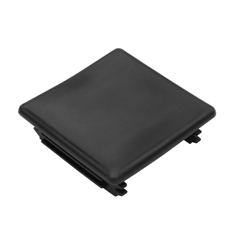 Xadnitu 12 Pieces 1-5/8" Plastic Strut Channel End Caps, Black PVC Metal Channel Protective Cover, Rectangle Plug End Cap to Protect Unistrut Channel, Profile