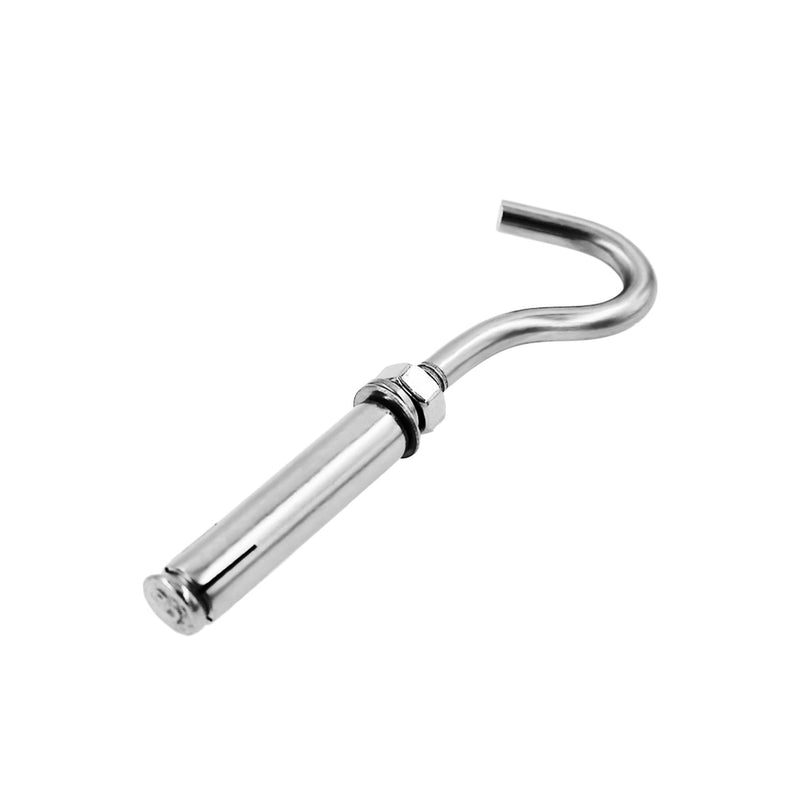 Concrete Wall Hook, 304 Stainless Steel Expansion Hook,Concrete Hook,Open Cup Hook, Heavy Duty Hooks Expansion Bolts for Concrete Brick Wall 5 Pack M6