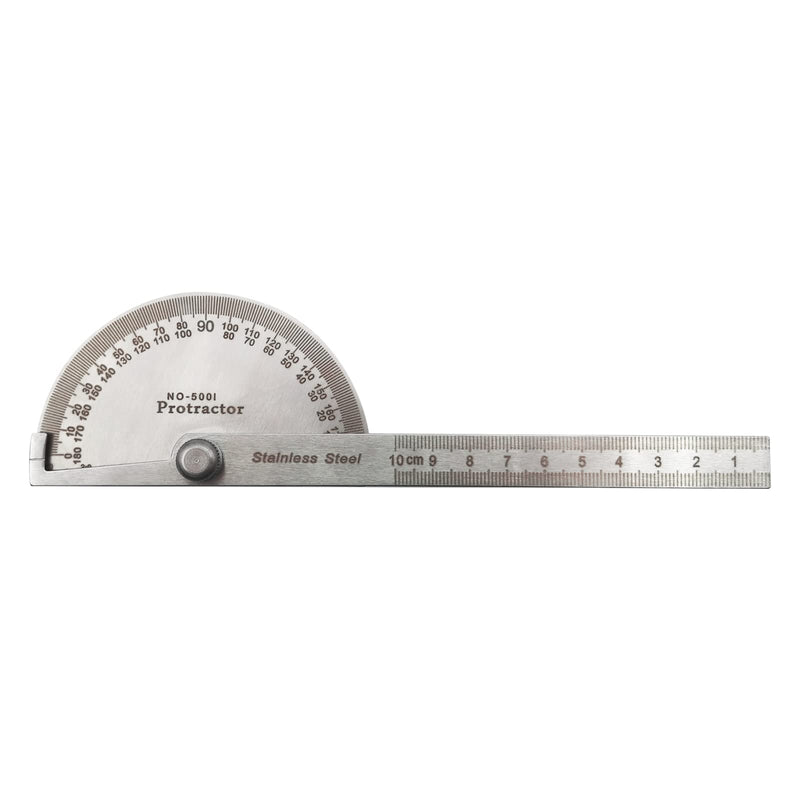Angle Protractor,Stainless Steel Angle Ruler Finder 0-180 Degrees,10 cm Woodworking Ruler, Angle Measure Tool, Angle Finder Ruler, Craftsman Angle Measure Tool