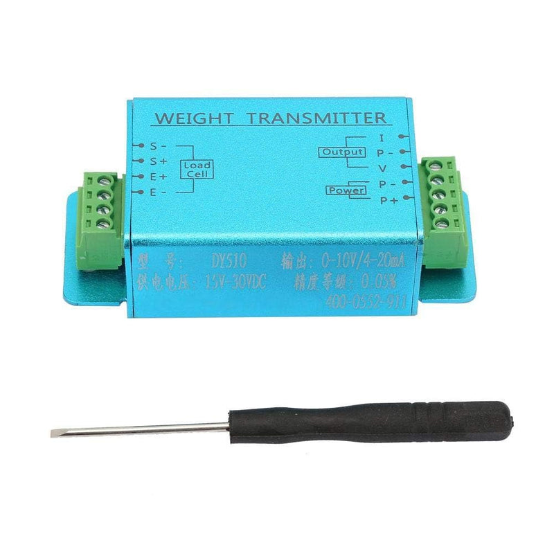 Load Cell Amplifier, Weight Transmitter 4 to 20mA, 0 to 10V Load Cell Transmitter, Zero Point and Gain Adjustable Load Cell Sensor, Transducer Weighing Sensor 83 x 72 MM
