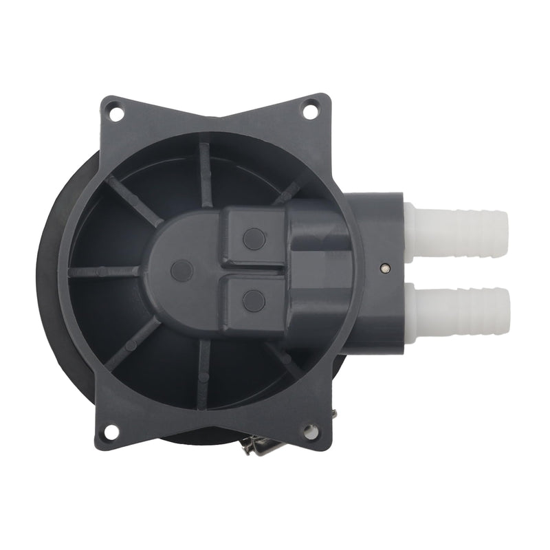 1/2" Marine Foot Operated Water Pump for Boat Sink Galley RV 2.2 GPM | Includes Hose Barbs Mounting Hardware Fits 0.5 Inch Flexible Hose for Boat RV Sink Water Systems Black