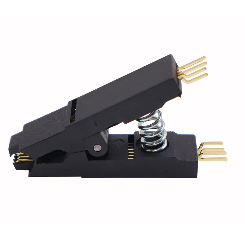 3Pcs SOP8 SOIC8 Programmer IC Testing Clip Bending Angle SOP8 SOP SOIC8 DIP8 DIP 8 Pin IC Test Clip Clamp Pitch 1.27mm Without Cable for EPROM Programming