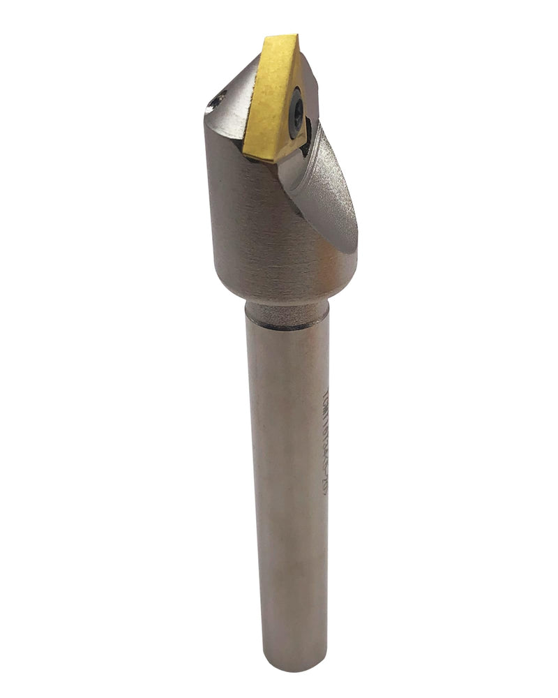 1/2inch Shank Chamfering Tool Bit Turning Tool Holder Boring Bar with 10pcs TCMT32.51 Replacement Carbide Turning Inserts for Steel