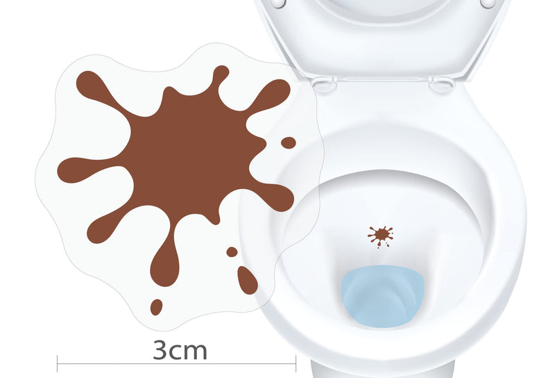 Toilet Target Stickers for Big Boys with Sticker Applicator Tool, Sticks on Wet Surface, Fun Toilet Target Aiming Stickers for Boys and Men