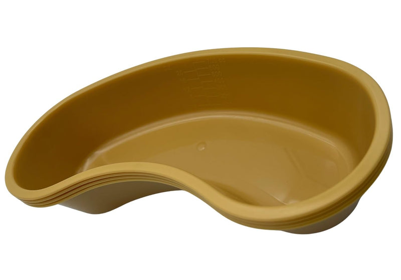 Comfort Axis Graduated 700 cc Kidney Shaped Gold Emesis Basin (Pack of 4)