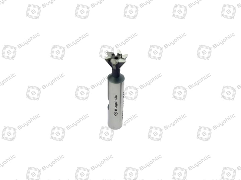 Buyohlic Double-Edged Durable Dovetail Cutter HSS End Mill Tool for Metalworking & Machining (60°) (1/2" Inch) 1/2" Inch